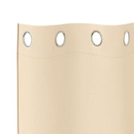 Завеси за затъмняване с пръстени 2 pcs Крем 245 x 140 см