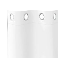 Завеси за затъмняване с пръстени 2 pcs Чисто бяло 245 x 140 см
