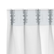 Завеси за затъмняване с пръстени 2 pcs Ярко бяло 260 x 140 см