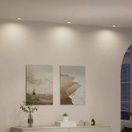 Спотлайтове с прожектори 6 pcs Бяло 9 x 9 см Метал