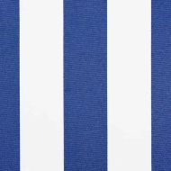 Резервен плат за тента Син и бял 10 x 1.6 m текстил