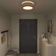 Таванна лампа Черно 38 x 13.5 см текстил