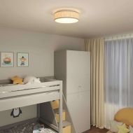 Таванна лампа Таупе 38 x 13.5 см текстил