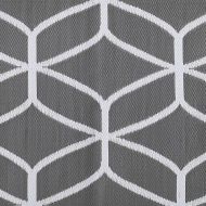 Външен килим ARAKIL Сиво и бяло 300 x 300 cm ПП