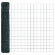 Европейска ограда Зелен 1.5 x 10 m Желязо с PVC покритие