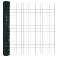 Европейска ограда Зелен 1.5 x 10 m Желязо с PVC покритие