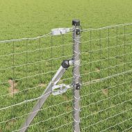 Оградни стълбове 2 pcs Сребрист 80 cm Прахово покритие стомана