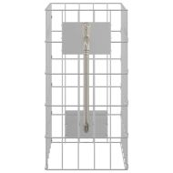 Габиони стълб Сребрист 25 x 25 x 50 cm Неръждаема стомана