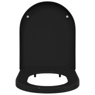 Тоалетна седалка Черно 48 x 36,5 x 4,5 см Полипропилен