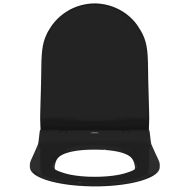 Тоалетна седалка Регулирума Черно 48,5 x 36 x 5 см Полипропилен