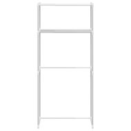 Етажерка за перална машина Бяло 63 x 27 x 136 см Алуминий