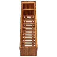 Градинска повдигната леха, 100x30x50 см, акациево дърво масив