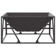 Огнище Черно 80 x 80 x 40 cm Стомана