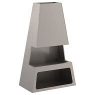 Огнище Кафяво 60 x 35 x 100 см Стомана