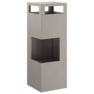 Огнище Кафяво 35 x 35 x 100 см Стомана