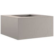 Огнище Кафяво 80 x 80 x 40 cm Патинираща стомана