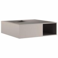 Огнище Кафяво 100 x 100 x 30 cm Патинираща стомана