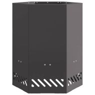 Бездимна камина Черно 38 x 38 x 51 см Стомана