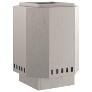 Бездимна камина Кафяво 38 x 38 x 51 см Стомана