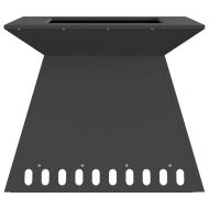 Огнище Черно 60 x 60 x 50 см Студено валцована стомана