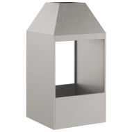 Огнище Кафяво 50 x 50 x 100 cm Стомана