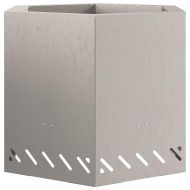 Бездимна камина Кафяво 58 x 58 x 51 см Стомана