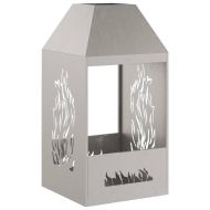 Огнище Кафяво 50 x 50 x 100 cm Стомана