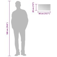 LED огледало за баня, 40x20 см