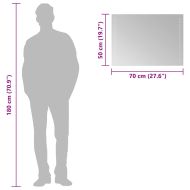 LED огледало за баня, 70x50 см