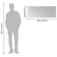 LED огледало за баня, 100x40 см