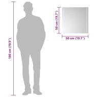 LED огледало за баня, 50x50 см