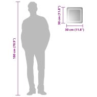 LED огледало за баня, 30x30 см