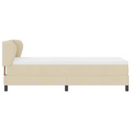 Легло с пружинирана основа с матрак Крем 80 x 200 cm текстил