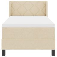 Континентално легло с матрак с матрак Крем 80 x 200 cm