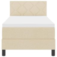 Легло с пружинирана основа с матрак Крем 80 x 200 cm текстил