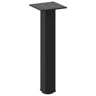 Крака за масичка за кафе, 4 бр., черни, 30-32 см, стомана