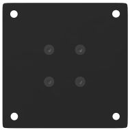 Крака за масичка за кафе, 4 бр., черни, 30-32 см, стомана