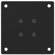 Крака за масичка за кафе, 4 бр., черни, 42-44 см, стомана