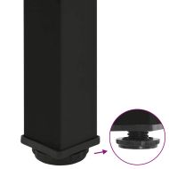 Крака за масичка за кафе, 4 бр., черни, 42-44 см, стомана