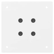 Крака за масичка за кафе, 4 бр., бели, 30 см, стомана