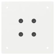 Крака за конзолна маса, 4 бр., бели, 72 см, стомана