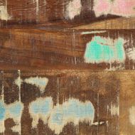 Нощен шкаф Многоцветен 40 x 35 x 50 см регенерирано дърво масив