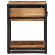 Нощен шкаф 2 pcs Кафяво 40 x 40 x 50 cm Акациево дърво масив