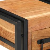 Нощен шкаф Кафяво 30 x 30 x 40 cm Акациево дърво масив