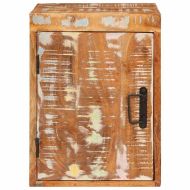 Нощно шкафче 2 pcs Кафяво Кабина дърво от повторна употреба