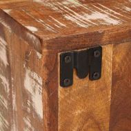 Нощно шкафче 2 pcs Кафяво Кабина дърво от повторна употреба