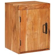 Нощно шкафче 2 pcs Кафяво 35 x 33 x 48 см Солидно дърво акация