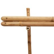 Стенен рафт с рафт Кафяво 100 x 26 x 60 см бамбук