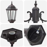 Градинска светлина Бронзов 235 см Алуминий