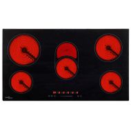 Керамичен плот с 5 котлона, сензорен контрол, 77 см, 8500 W